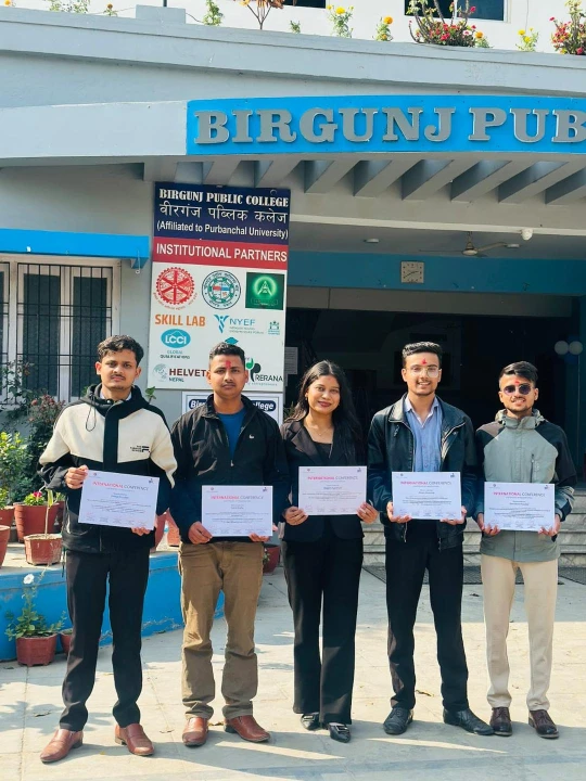 Participation of Students in International Conference